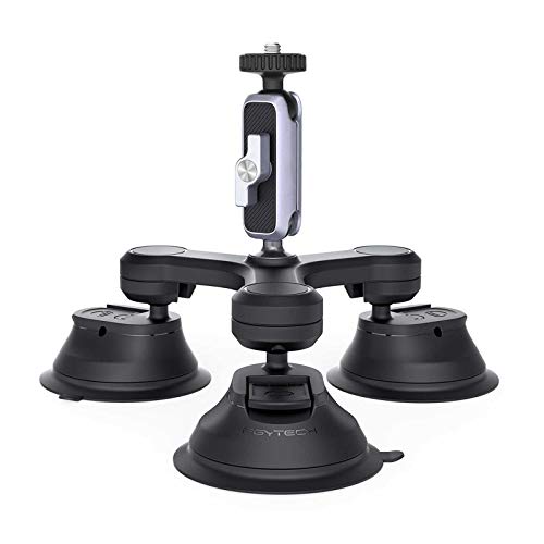 PGYTECH Three-Arm Suction Mount Compatible with DJI osmo pocket2/pocket osmo Action, gopro Hero 9/8/7/6/5, insta360 one
