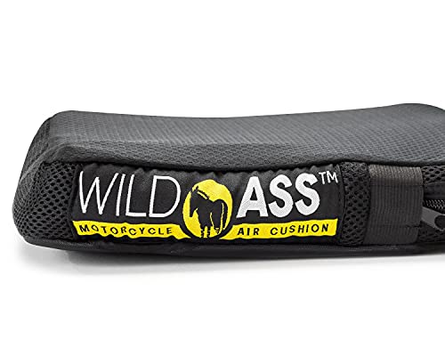 Wild Ass Pillion Classic Motorcycle Passenger Seat Cushion, Black #TOP6