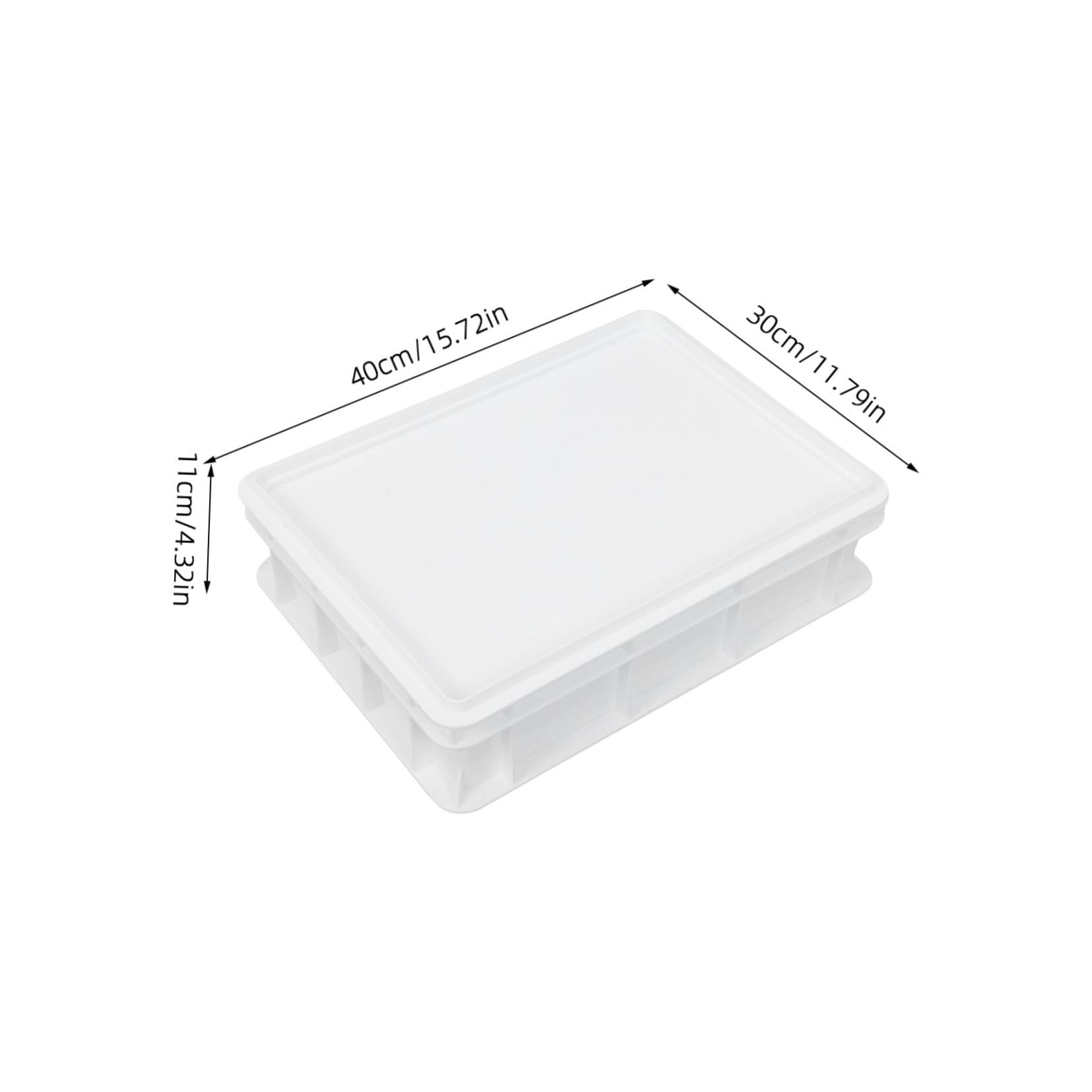 BEBEMOKO Pizza Dough Proofing Box with Lid Commercial Stackable Dough Container Plastic Proofing Tray for Home and Restaurant Use Clean Storage