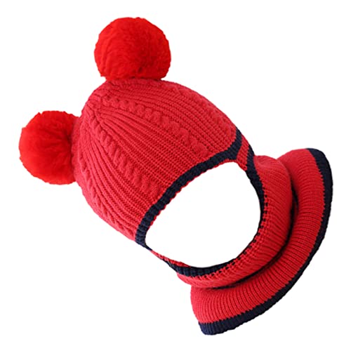 ibasenice 1Pc Cachecol Capuz De Lã Quente Vestindo Lindas Roupas De Natal Ao Ar Livre Integradas Tri