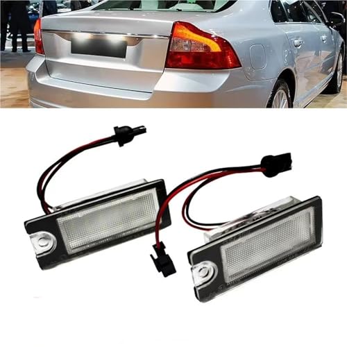 Luz LED matrícula Canbus para Volvo V70 S60 S80 XC70 XC90 pack de 2 unidades 4