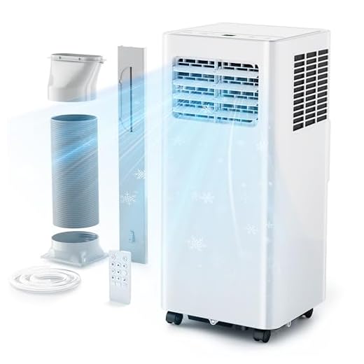 EUHOMY 8000 Btu Portable Air Conditioners, 3 in 1 Portable AC with Cool, Dry, Fan Modes, Quiet Air Conditioners with 24H Timer & Sleep Modes, with Remote, for Bedroom, Apartments up to 350 Sq.Ft