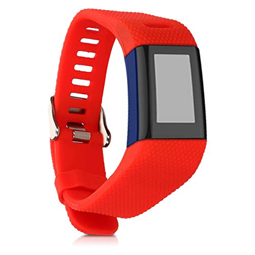 kwmobile Pulsera Compatible con Garmin Vivosmart HR Plus/Approach X40 - Brazalete de Silicona en Rojo sin Fitness Tracker