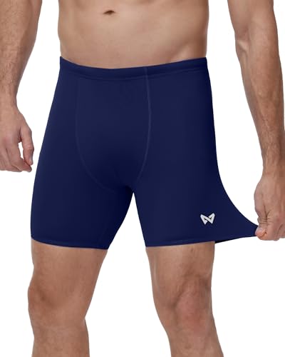 WISMBOX Badehose Herren Jammer, Wettkampf Schnelltrocknend Schwimmhose, UV-Schutz 50+ Kompression Training Badeshorts