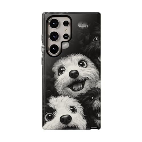 Coque Samsung S24 Ultra rigide et brillante à motif de chien