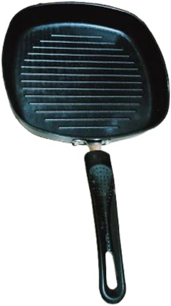 Sahishnu Online & Marketing Nonstick Grill Pan, Griddle Pan, Square Grill Pan - 8.8 Inches
