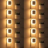 Lámpara de Noche -10 Pack Luces De Noche Para Niños,Luz De Noche Enchufable Para Sensor De Luz, luz nocturna LED 0.5W...
