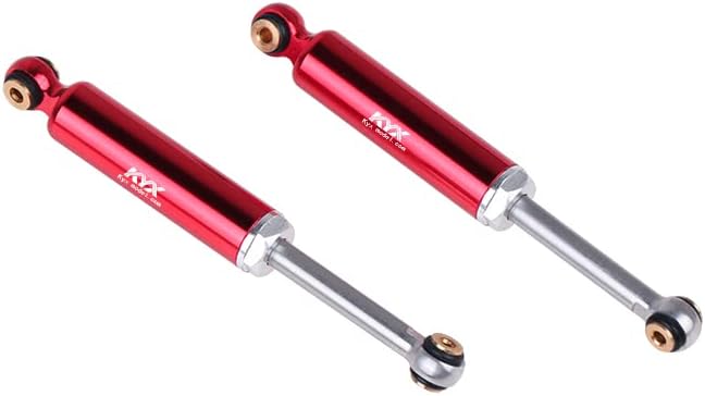 KYX Racing Aluminum Suspension Shock Absorber Inner Spring Shock 52mm Upgrades Parts Accessories for 1/24 RC Crawler Car Axial AX24 (4pcs), Red