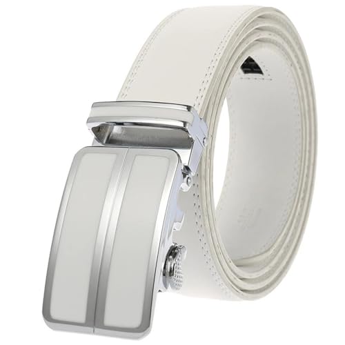 Belt for Men Mens Genuine Leather Dress Automatic Buckle