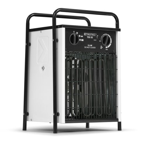 TROTEC Elektro Heizlüfter TDS 50 – Heizleistung 4,5 kW / 9 kW – Bauheizer Luftmenge 708 m³/h...