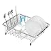 Slideep Cutlery Utensil Silverware Drying Rack, Flatware Storage Solution Basket with Hooks for Kitchen Dish Drainer Dish Drying Rack, RustProof 304 Stainless Steel