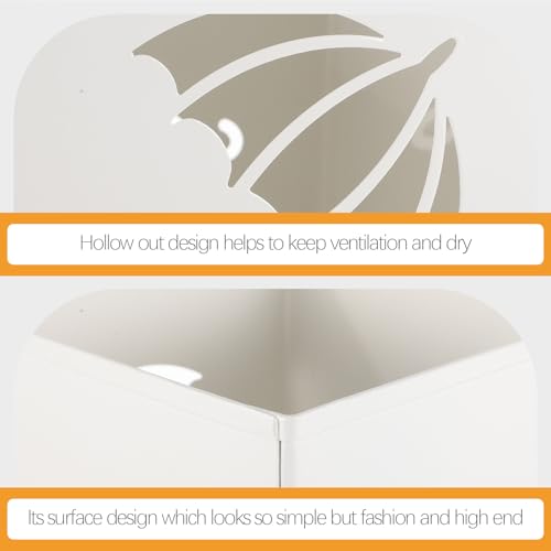 Seau à parapluie en fer résistant porte-parapluie rond pour entrée
