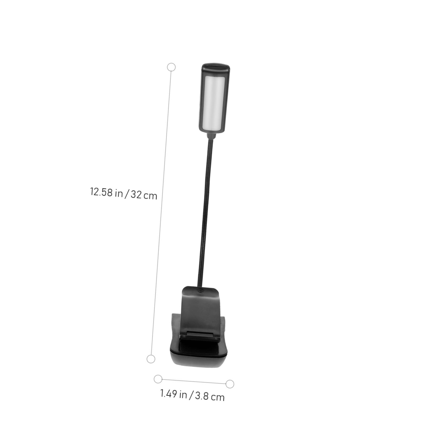 GLEAVI Lot de 2 Lampes de Lecture à LED Rechargeables Noires Pince Réglable Lumière Uniforme pour Partitions Musicales Piano et Lecture Lampe à Clip Pratique pour Bureau et Maison