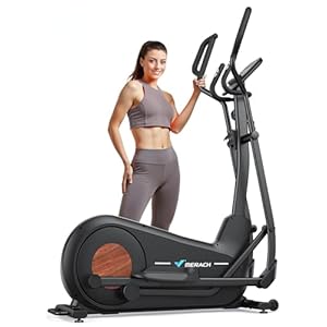 Merach Elliptical Machine, Elliptical Exercise Machine for Home with Hyper-Quiet Magnetic Drive System, Elliptical Training Machines with16.5-19IN Stride, Automatic Resistance, 400lbs Capacity