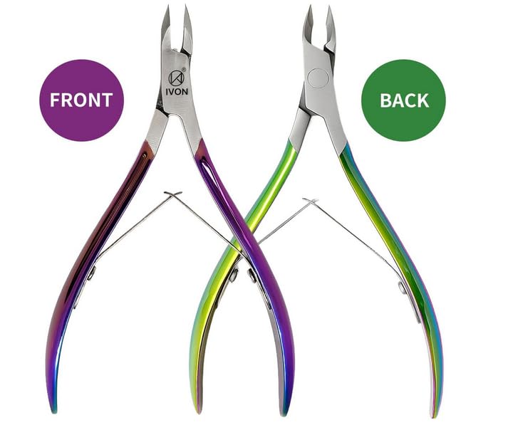 Cuticle Cutter,Premium Stainless Steel Cuticle Cutter for Tiny Areas,Professional Manicure Nail Care Tool Colour - Image 2