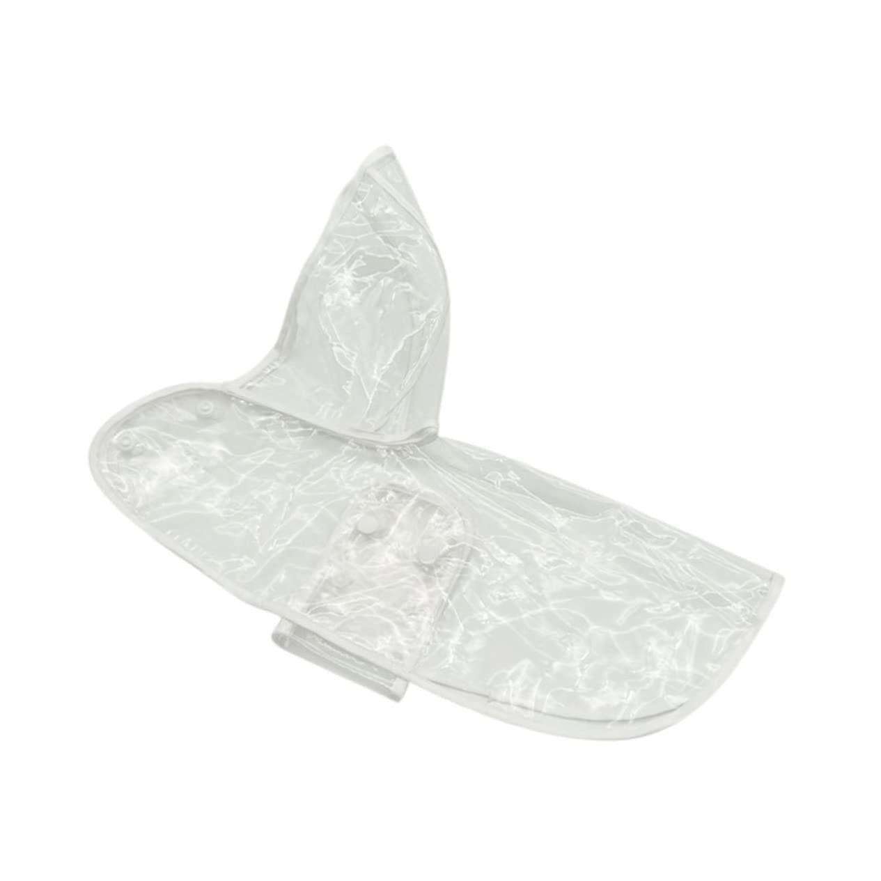 Happyyami Pet Transparent Hooded Raincoat Eva Dog Raincoat with Button Design for Outdoor Activities Lightweight Portable for Dogs