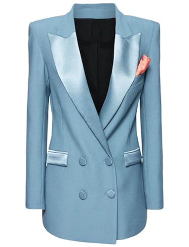 Blazer veste de costume femme boutons manteau décontracté affaires revers