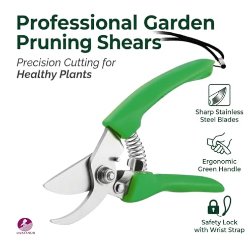 Image of Divayanshi Garden Cutter | Sharp Steel Blade Plant Cutter | Easy Grip Hand Tool | Perfect for Cutting Plants, Flowers & Small Branches