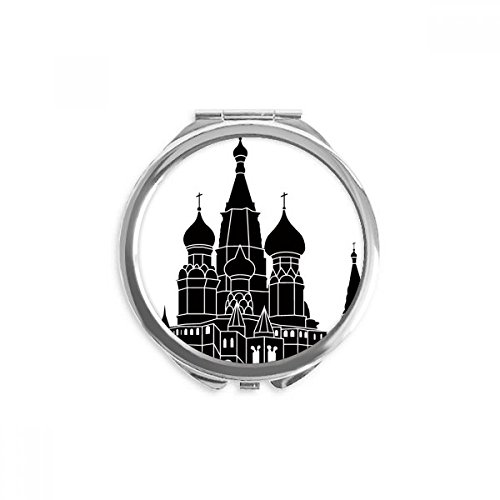 Miroir de maquillage de poche Saint-Pétersbourg compact multicolore pour sac à main
