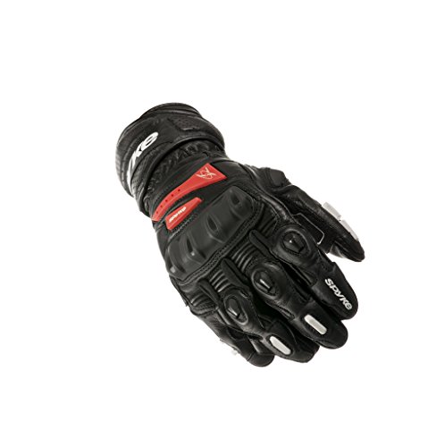 Spyke Robotic Guanti in pelle moto (L, Nero)