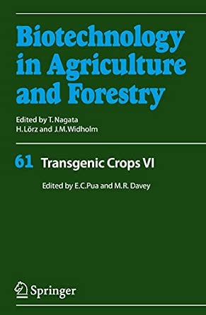 Transgenic Crops VI: 61 2007th Edition book cover