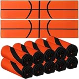 CraftyDream 12 Pcs Cooling Towel Baseball Football Basketball Breathable Chilly Softball Soccer Ice Towel, 40"x12" Tennis Microfiber Accessories for Player(Orange,Basketball)