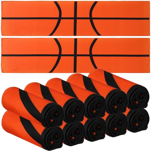 CraftyDream 12 Pcs Cooling Towel Baseball Football Basketball Breathable Chilly