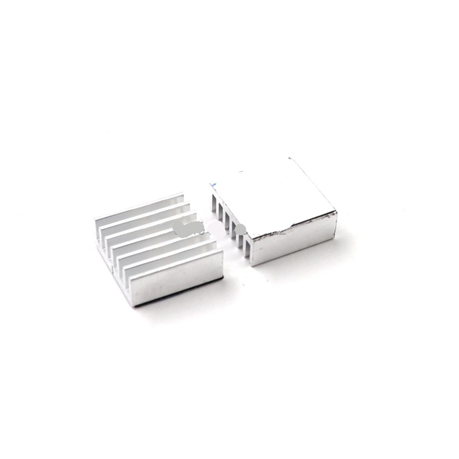 Dissipateur de chaleur en aluminium 14x14x6mm argent pour puce - Lot de 10