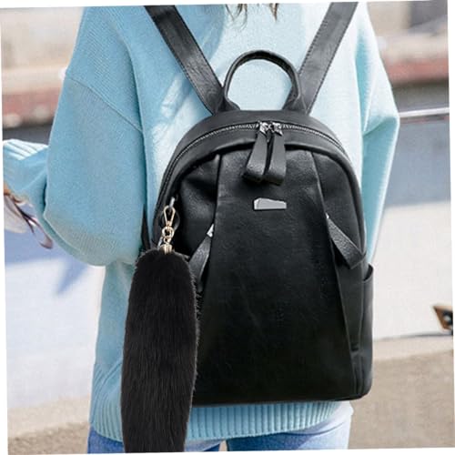 Queue de Renard Moelleuse Fausse Fourrure pour Décorer un Sac à Main