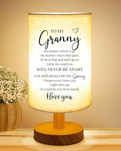 Oma Geschenke von Enkelin Enkelin, Enkel an meine Oma Stofftischlampe, Oma Weihnachten Geburtstag Geschenke, Nachttischlampe Geschenke für Oma, Oma, Mimi, Gigi