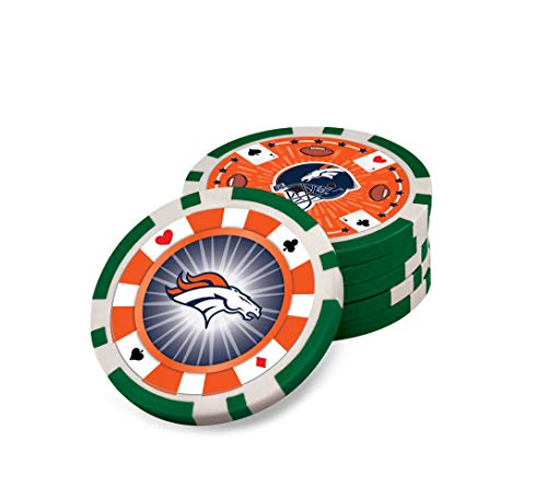 Masterpieces Game Day - Nfl Denver Broncos - 300 Piece Poker Chip Set, Casino Style #TOP2