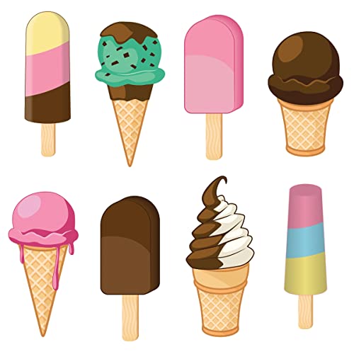 The Beistle Company Ice Cream Cutouts