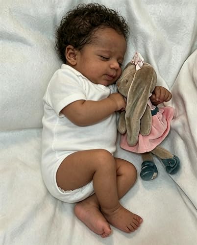 Muñeco Reborn bebé silicona realista 18 pulg niño miniatura 4