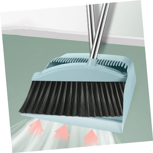 MUCKLILY 1Satz Kehrschaufel mit Langem Griff Besen und Kehrschaufel für Effektive Zimmerreinigung Abnehmbar und Klappbar für Innen und Außenbereiche Sanftem – Bild 6