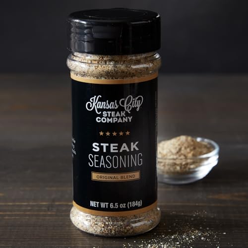 Premium Original Steak Seasoning, 6.5 ounce bottle - Perfect for Steaks, Roasts & Burgers - No Need for Salt & Pepper - from Kansas City Steak Company
