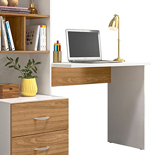 Escrivaninha Para Quarto Branco Nature Cristal Peternella