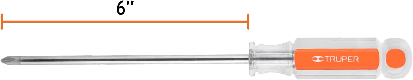 Phillips screwdriver tip # 2, handle acetate 6 '