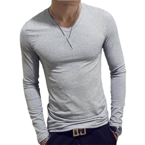 Men Turtleneck for Slim Elastic Thin Pullover Underwear Turtleneck Knitting Blouse Base Tshirt Top