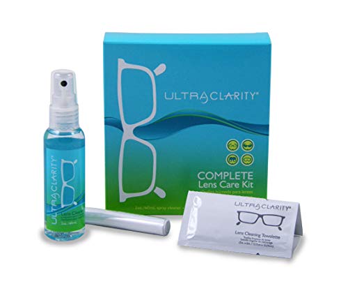 Ultra Clarity Lens Cleaning Complete Kit - 2oz Spray, Microfiber Cloth and 30 Lens Cleaning Wipes, Safe on All Lenses, Made in USA