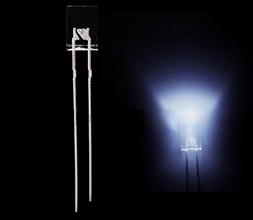 50pcs 2x5x7mm White Led Rectangle Water Clear Light LED Lamp Bulb