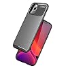 Spia Apple iPhone 12 Pro Max Case Black Carbon Silicone Original Flexible Thin Improved Durable Anti-Shock Protector New Generation Design (Apple iPhone 12 Pro Max, Black)
