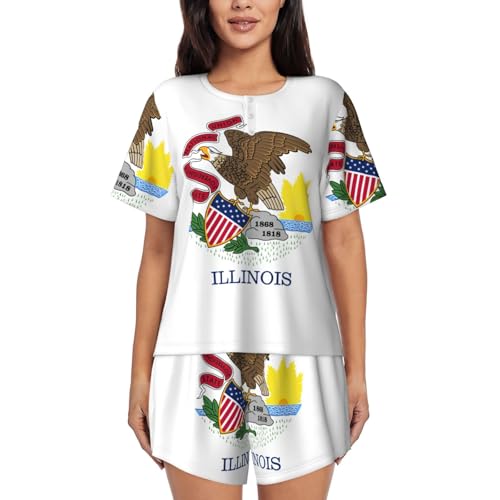 Drapeau de l'État de l'Illinois EdWal en tissu premium finitions renforcées