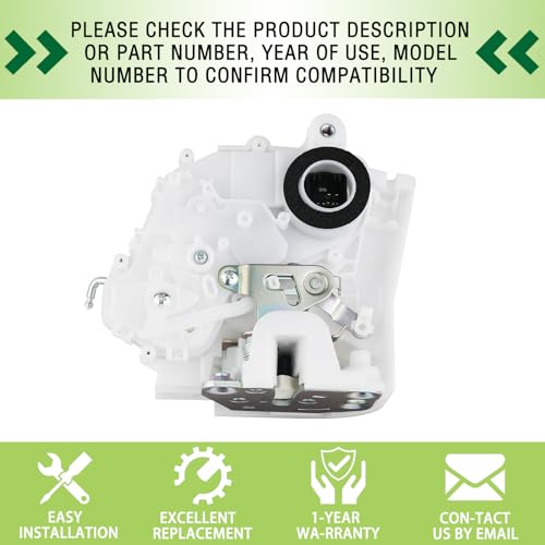 Image of Power Door Lock Latch Actuator Motor with Rod Rear Right Side Compatible with 2007-2011 Honda CR-V Replaces 72610-SWA-A01 72610SWAA01