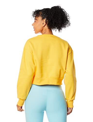 Sueter Cropped Simples, Reserva, Feminino, Amarelo, M