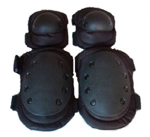 Noga Tactical - Rodillera y coderas, color negro