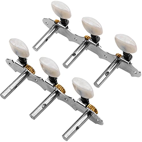 Yootones Classical Guitar String Tuning Peg Tuners Machine Heads Tuning Keys Pegs 3L3R 1:14 Compatible With Classical Guitar #TOP3