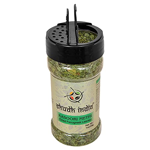 Shudh India Fenugreek Leaves Dried All Natural Kasoori Methi Gluten Friendly Non Gmo ~ Vegan 1 Ounce Pack Of 1 #TOP3