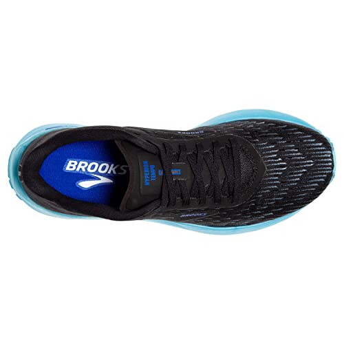 Brooks Women's Hyperion Tempo Road Running Shoe - Black/Iced Aqua/Blue - 5 Medium