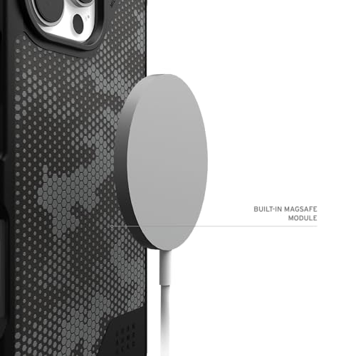Coque iPhone 16 Pro UAG Metropolis LT graphite camouflage compatible MagSafe