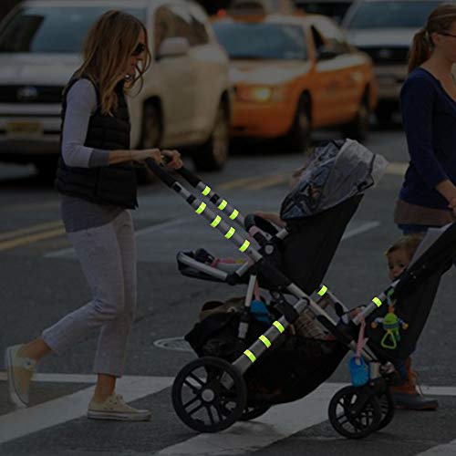 URAQT Reflektorbänder, 12PCS Schnapparmbänder Klatscharmband Sicherheitsband Reflektierend, Reflexband für Kinder, Erwachsene, Jungen und Mädchen im Set zum Fahrrad Fahren, Laufen oder Joggen